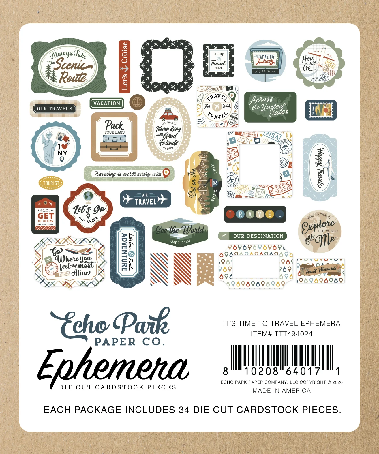 Echo Park – It’s Time to Travel Ephemera