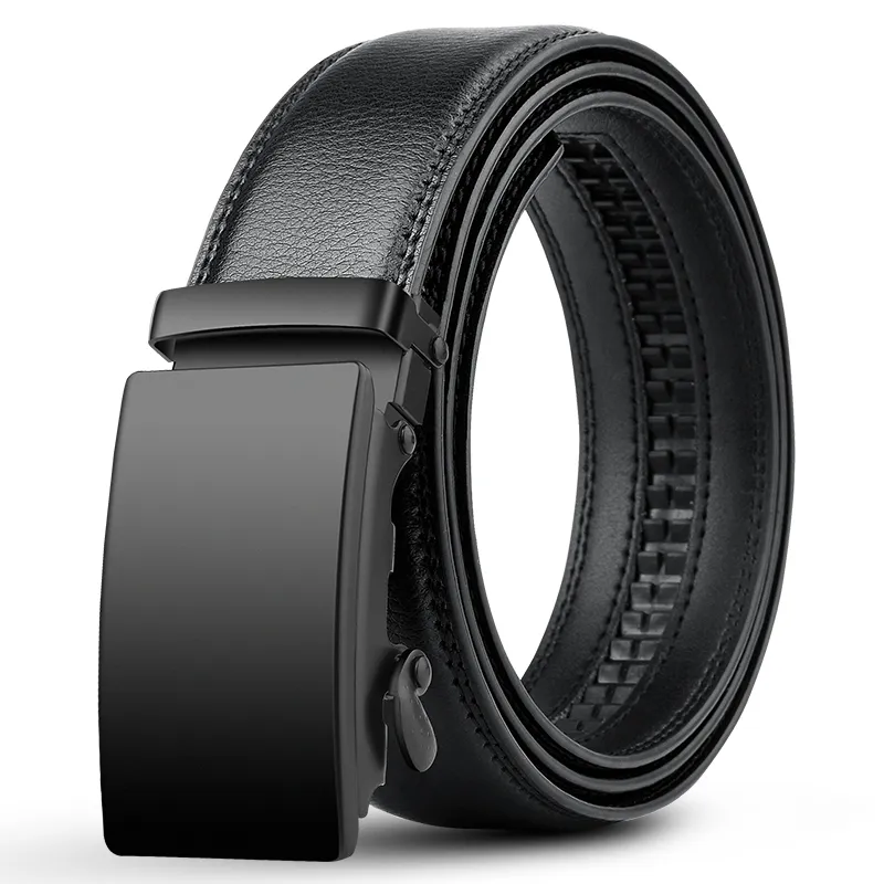 Topkwaliteit Pu Lederen Riem – Luxe Automatische Gesp Voor Heren