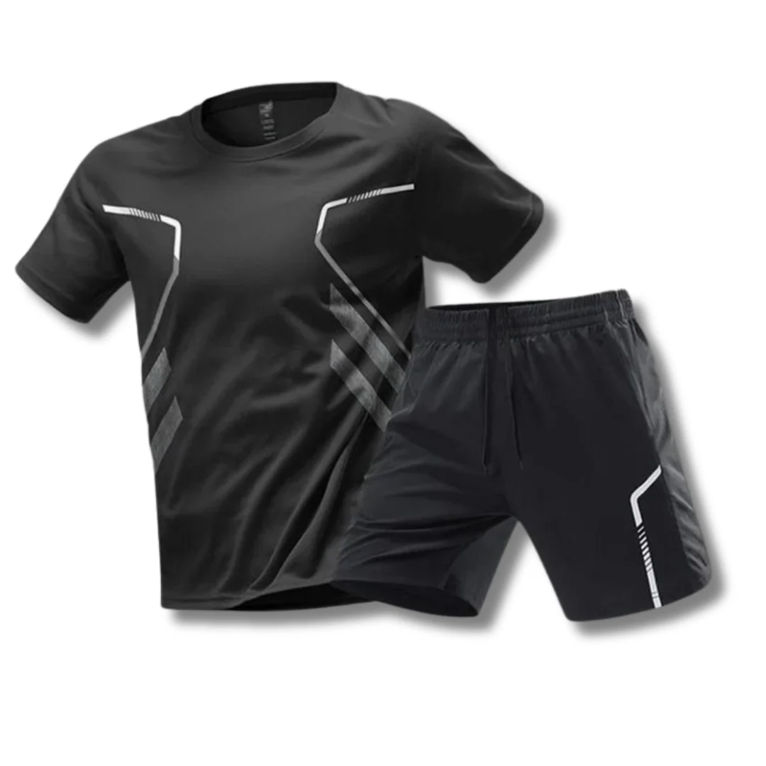 Tweedelige set sportshirt en korte Broek heren – Josam