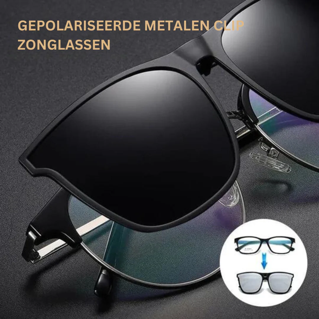 OogZeker ClipZonnebril – Lichtgewicht Gepolariseerde UV400 Clip-on voor Brildragers