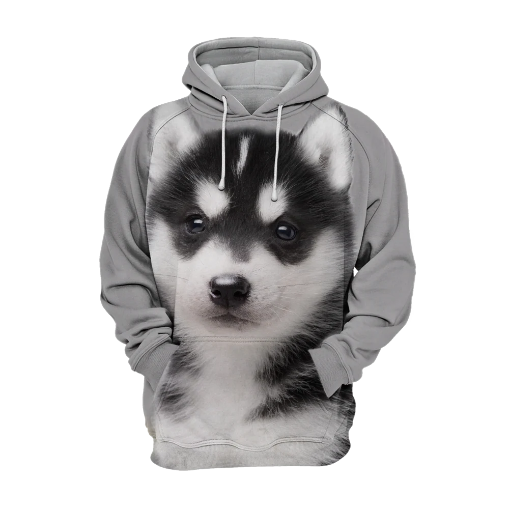 Unisex Honden Hoodie | Alaskan Husky Puppy Cute