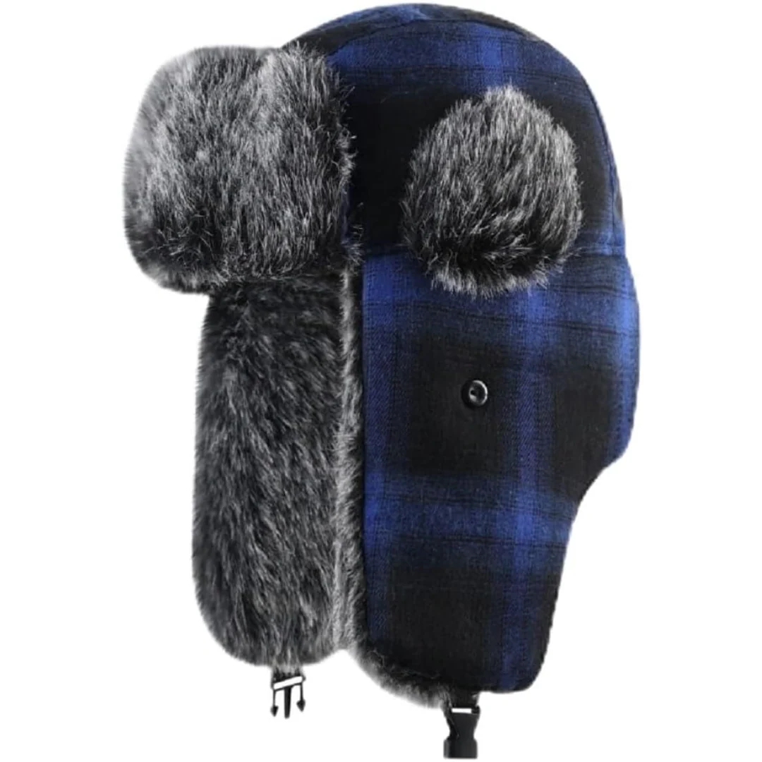ArcticGuard TrapperMuts – Winddichte Unisex Wintermuts met Warme Bontvoering