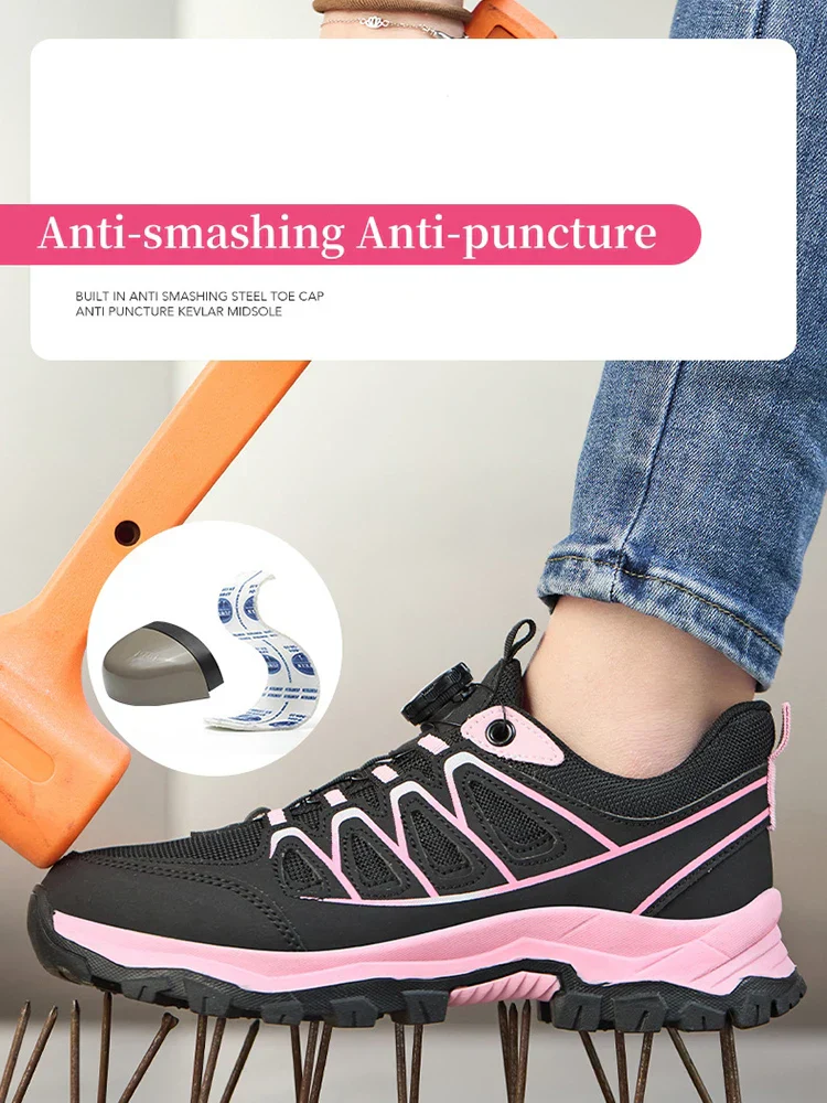 Dames Veiligheidsschoenen met Stalen Neus en Antislipzool - Afbeelding 2