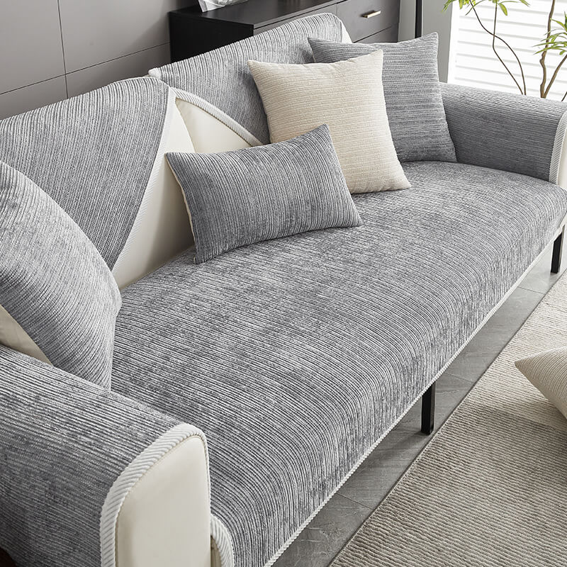 SofaShield Luxe Antikras Bankhoes – Krasbestendige Chenille Bescherming voor Huisdieren