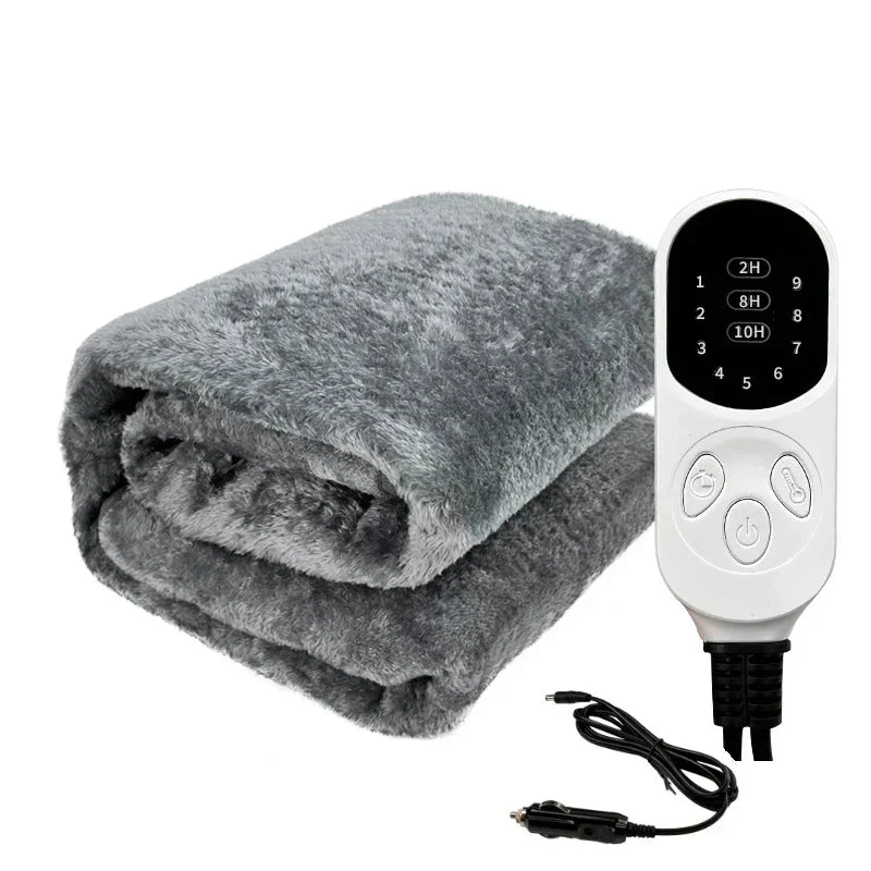 WarmRide 12V verwarmde reisdeken – wasbare autodeken met 9 warmteniveaus