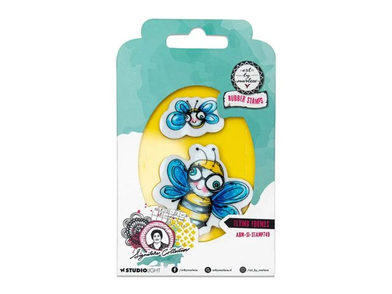 Art  by Marlene – Rubber Stamps – Flying Friends