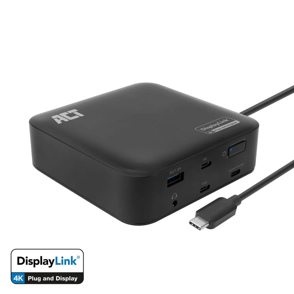 ACT Universeel USB-C Dockingstation 4K AC7150