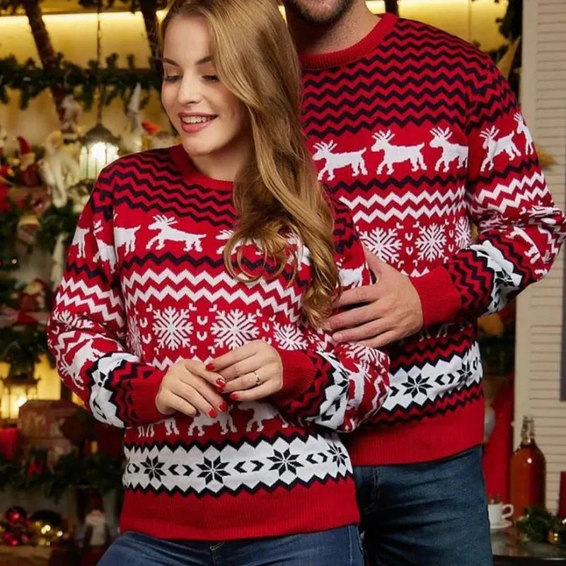 DuoNordic Unisex Kersttrui – Winterpatroon en Comfortabele Pasvorm