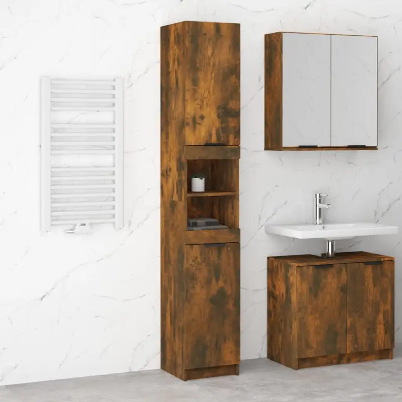 Badekamerkaptafels van bewerkt hout met ruime opbergruimte