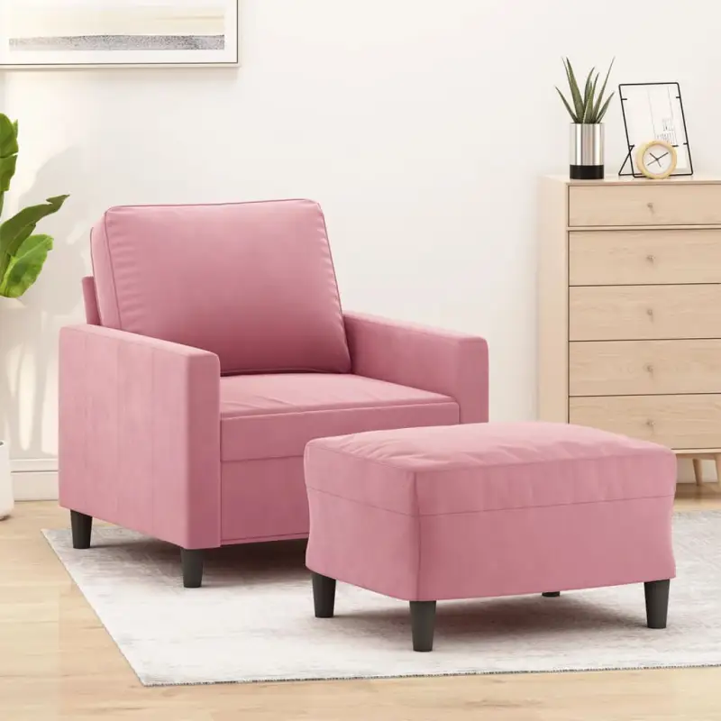 Banken fauteuil in duurzaam fluweel voor stijlvol comfort