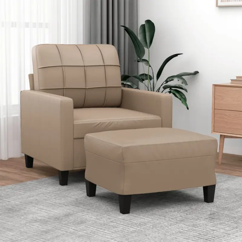Banken fauteuil in duurzaam kunstleer voor gezellige momenten