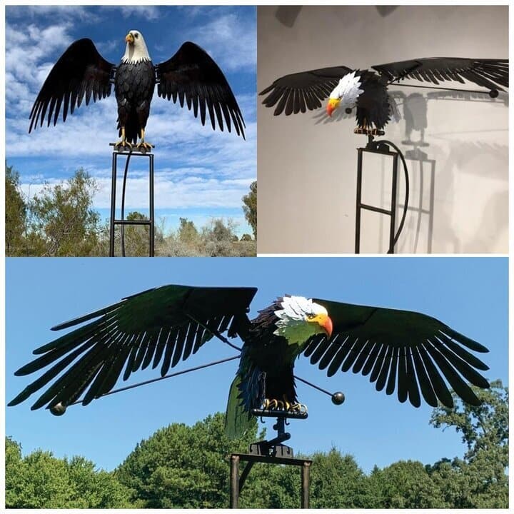 WindTuin | Metalen Tuinslinger Wind Spinner met Grondpen – Weerbestendig Decor