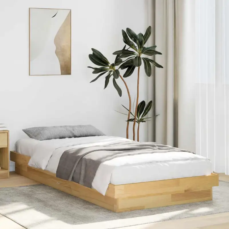 Bedframe van massief eikenhout voor een goede nachtrust