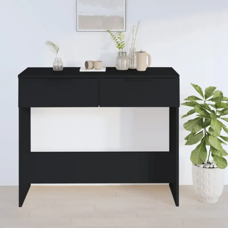 Bewerkte hout bijzettafel met stijl en opbergruimte voor hal of woonkamer