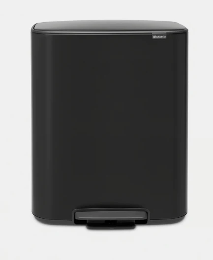 Brabantia Bo Pedaalemmer, 2 x 30L mat zwart