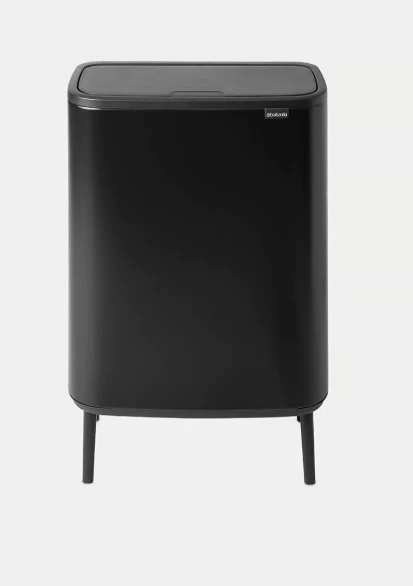 Brabantia Bo Touch Bin Hi, 2 x 30L Matt Black