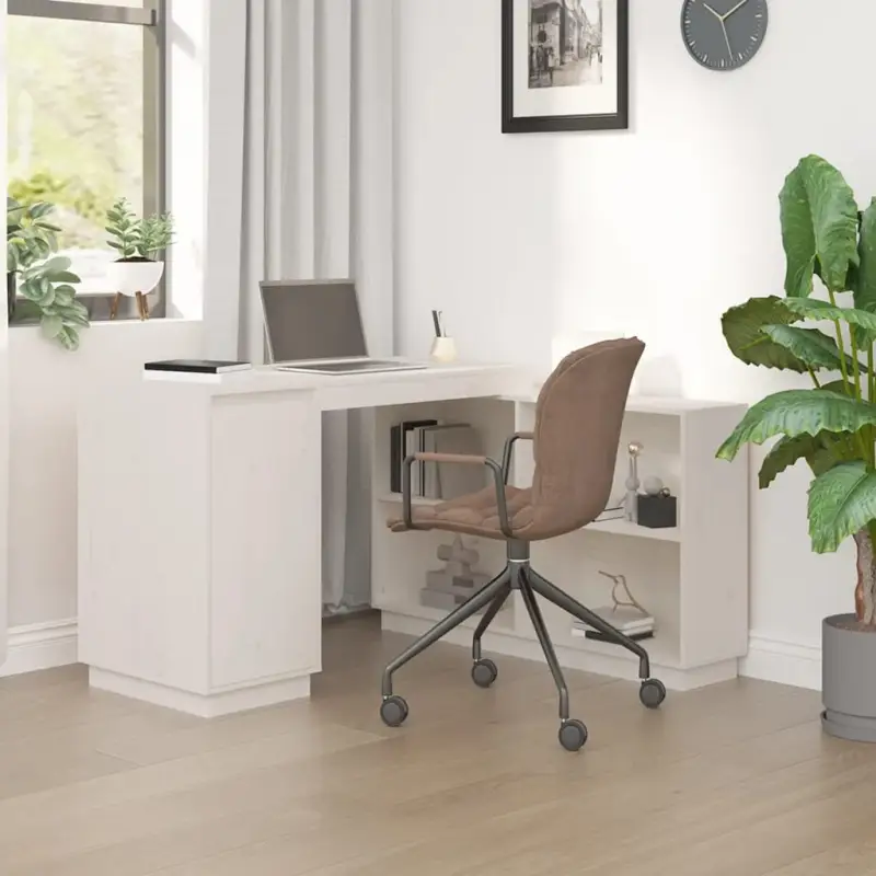 Bureau van massief grenenhout voor praktische en decoratieve ruimte