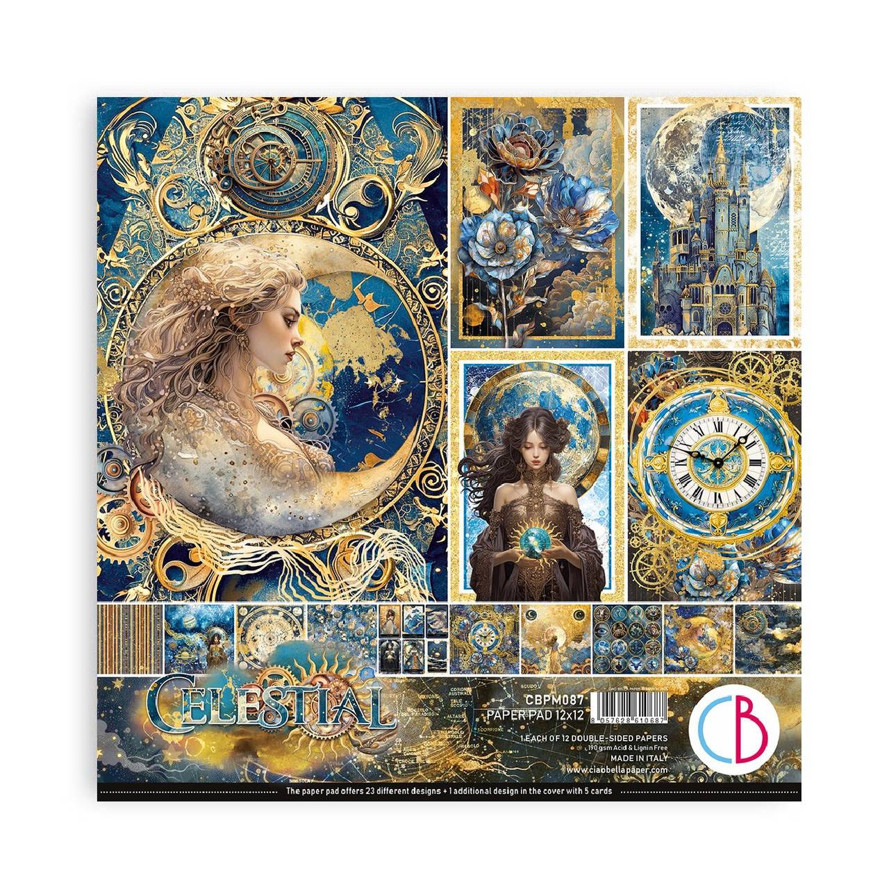 Ciao Bella – Celestial- Paper Pad 12 x 12 inch
