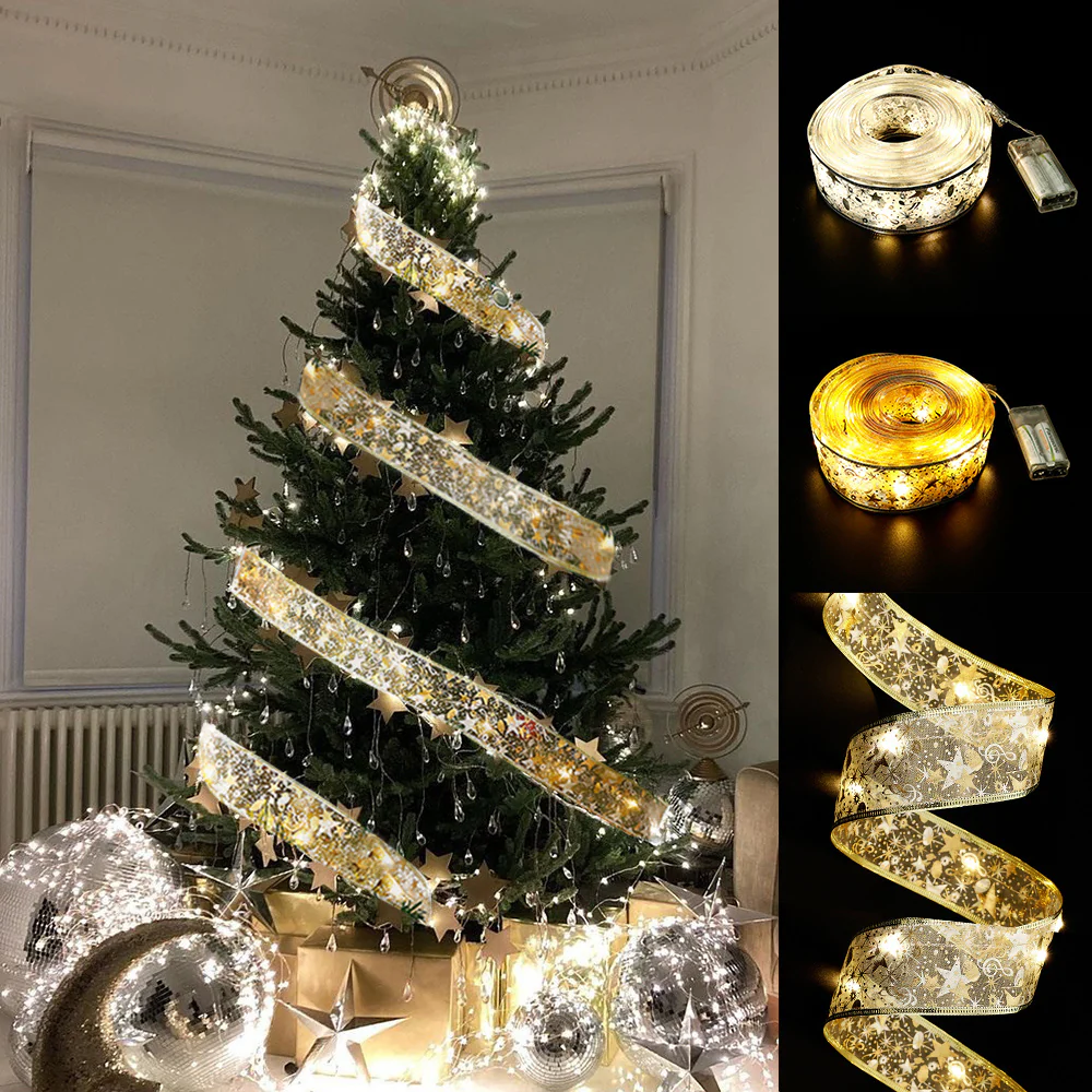 Decoratief Lint met Kleurrijke LED Verlichting – 5cm Breed Stoffen Lichtlint