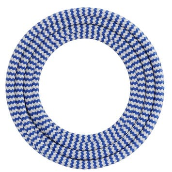 Calex Textiel Omwikkelde Kabel Blauw Wit 2x 0,75mm2 1,5m