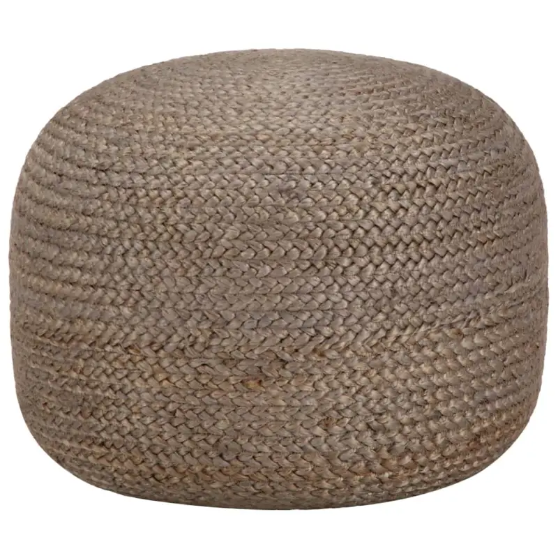 Chique poefs met jute koorden voor comfort en decoratie