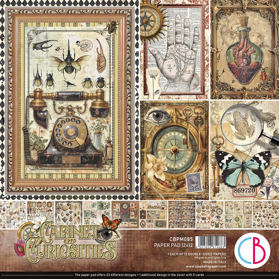 Ciao Bella Cabinet of curiosities papier set