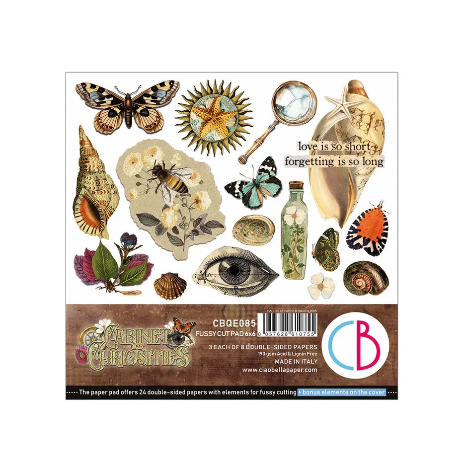 Ciao Bella Cabinet of curiosities Fussy cut pad