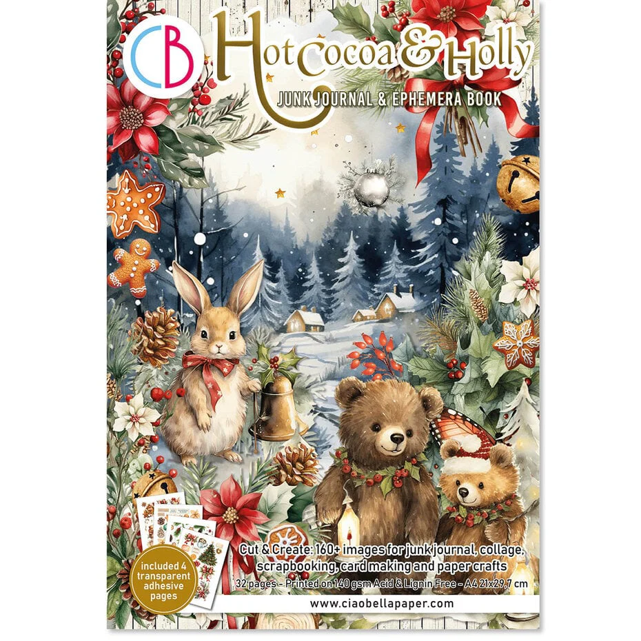 Ciao Bella – Hot Cocoa & Holly – Junk Journal & Ephemera Book