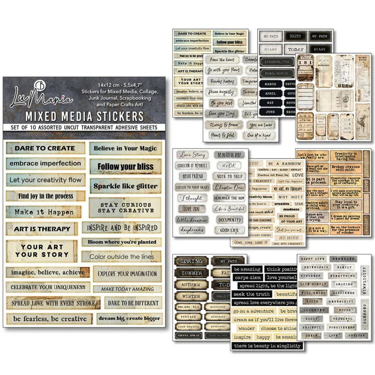 Ciao Bella – Mixed Media Stickers – Little Words