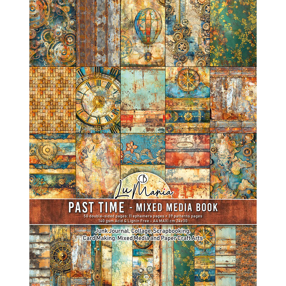 Ciao Bella – Past time A4 maxi mixed media book