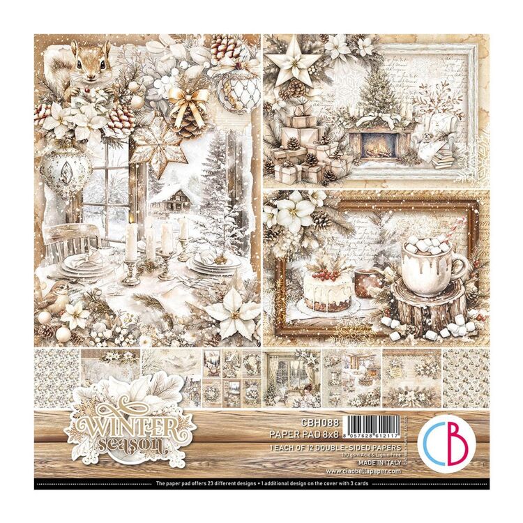Ciao Bella –  Winter Season 8×8 inch paper pad