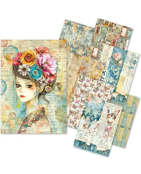 Ciao Bella – Quintessential craftmix mixed A5 paper pack (8 pcs)
