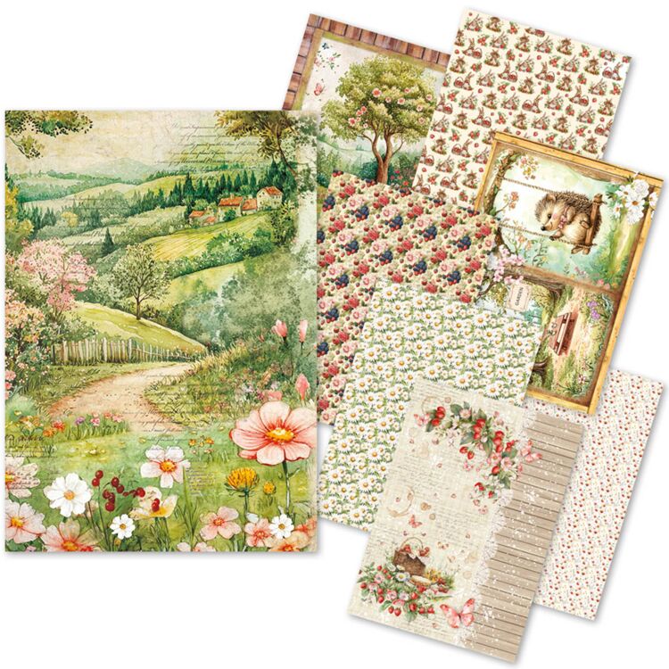 Ciao Bella – Woodland party A5 rice paper mixed (8 pcs)