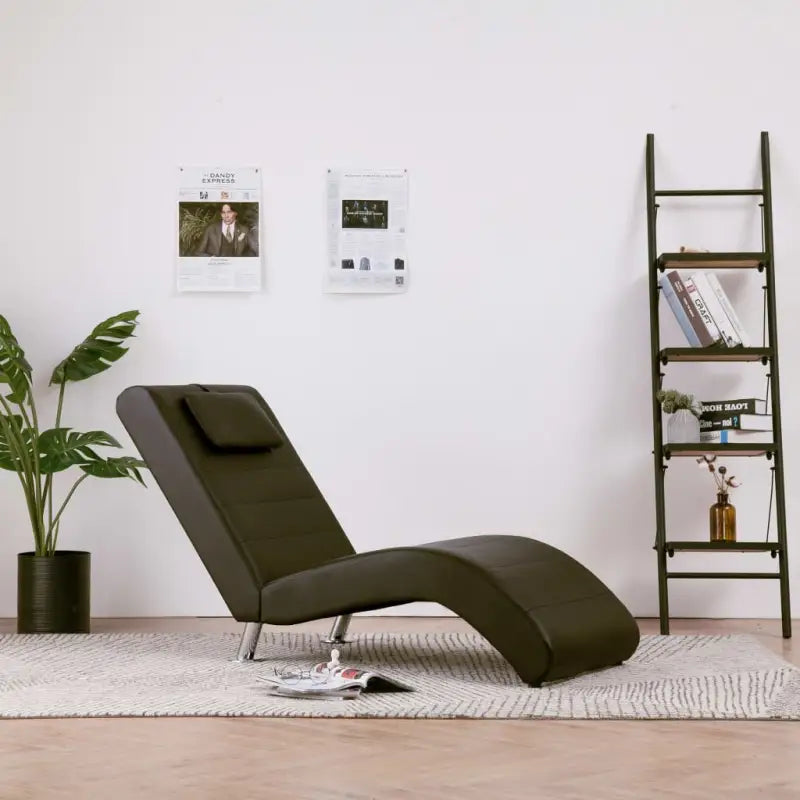 Comfortabele chaise longue met gegalvaniseerd stalen poten en tijdloos ontwerp