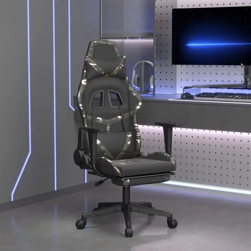 Comfortabele gamestoel met duurzaam kunstleer en eenvoudige reiniging