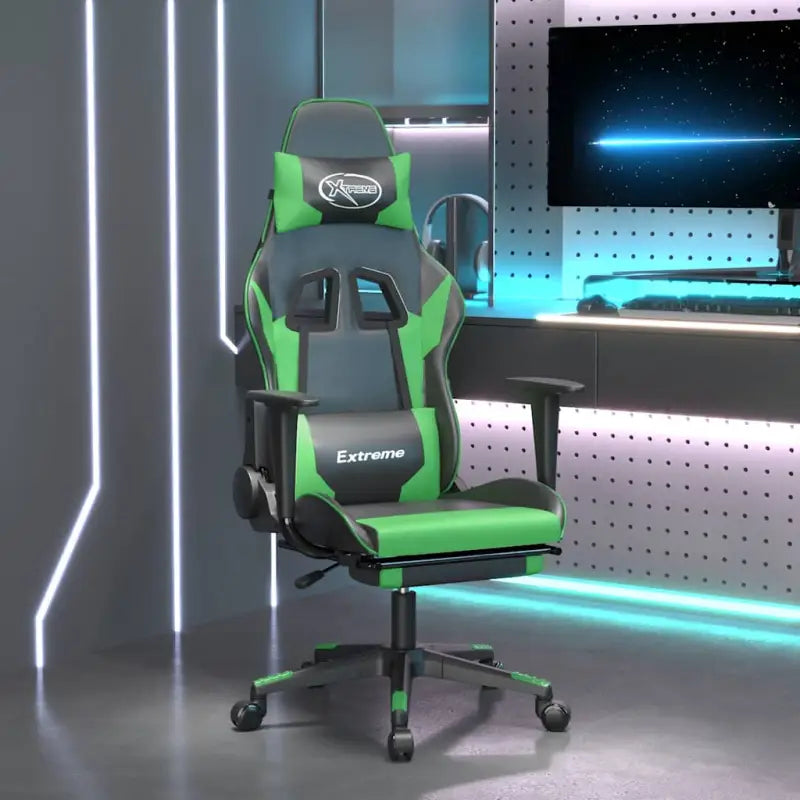 Comfortabele gamingstoel met duurzaam kunstleer en vlekbestendige afwerking