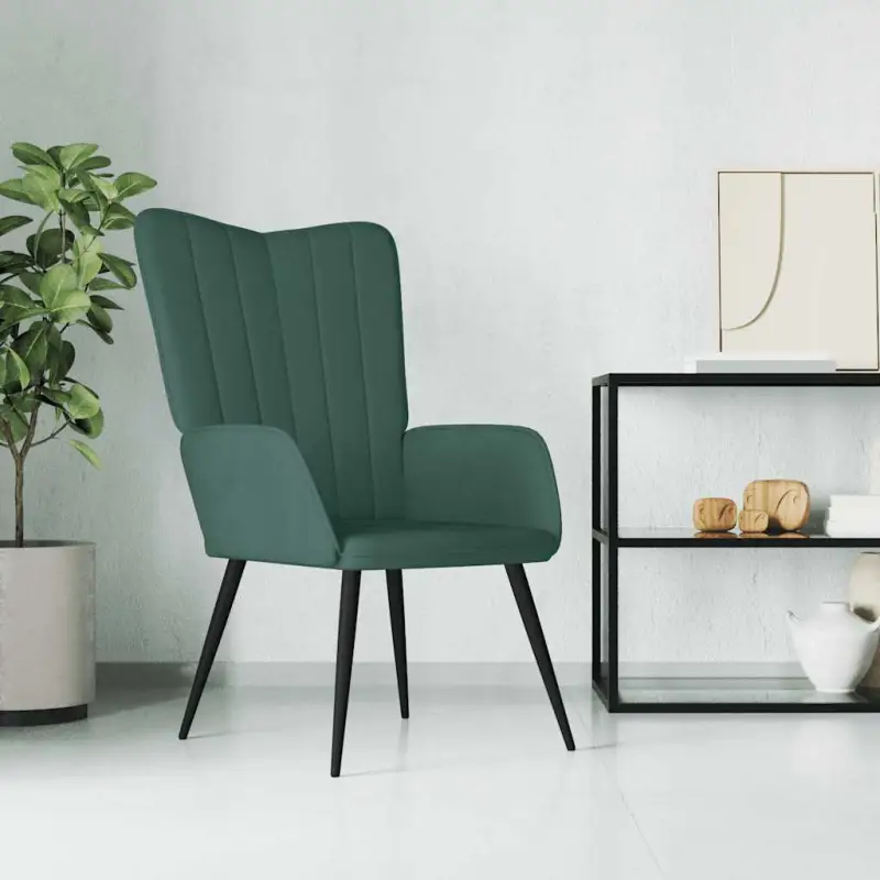 Comfortabele gestoffeerde relaxfauteuil met elegante lijnen