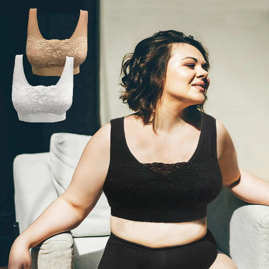 Naadloos ComfortLace BH – Zachte Damesbeha zonder Beugel met Kantafwerking