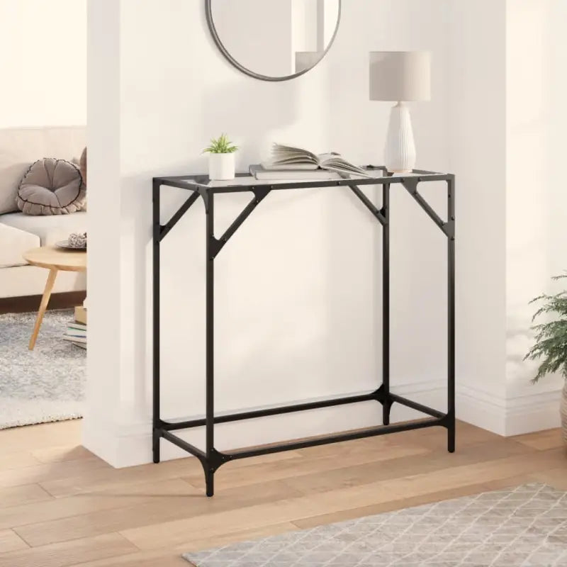 Consoletafel met glazen blad voor functionaliteit en decoratie