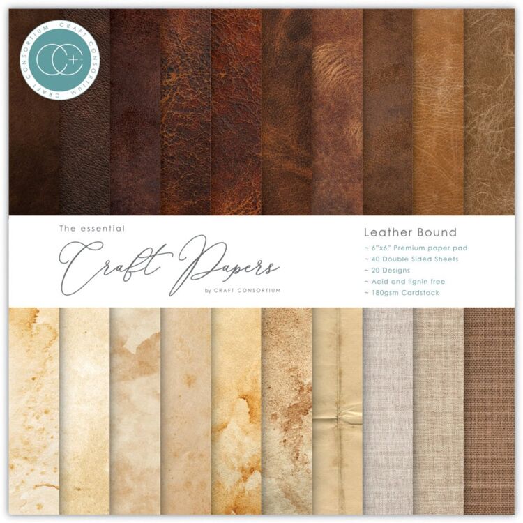 Craft Consortium – Paper pad – Leather Bound