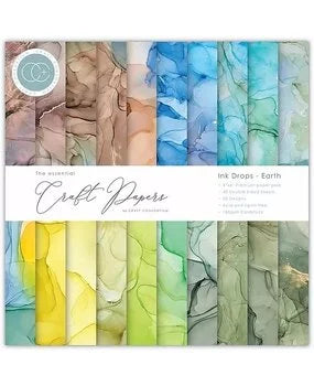 Craft Consortium – Paper pad – Ink Drops – Earth