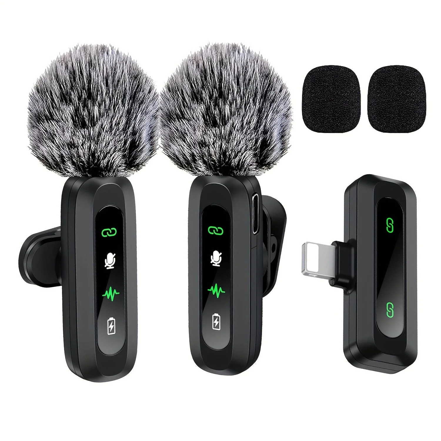 SoundSnap Draadloze Clipmicrofoon – USB-C Microfoon voor Smartphone en Tablet