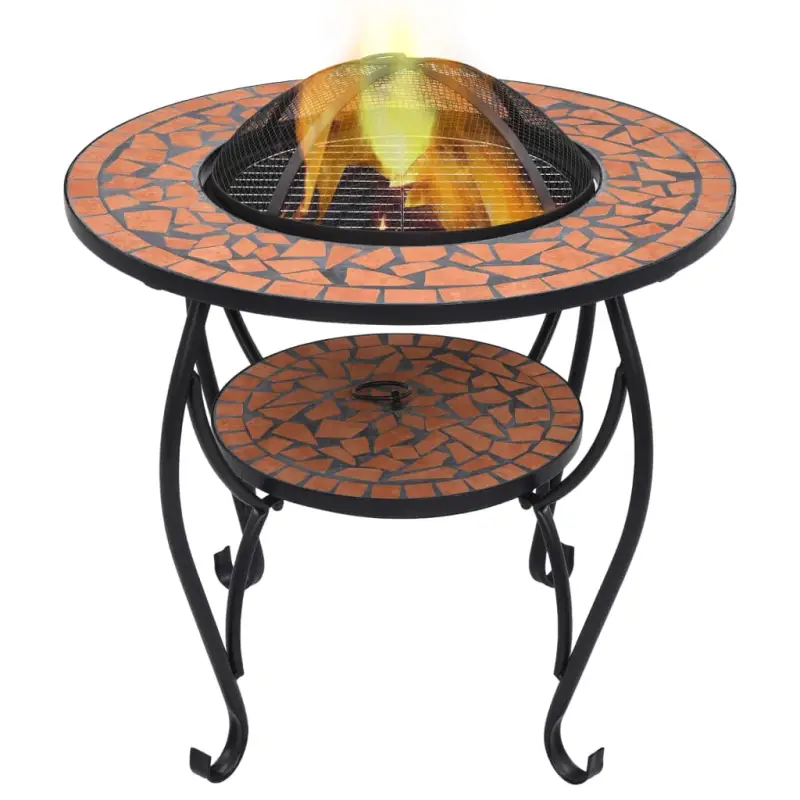 Decoratieve en warme vuurschaal voor tuin en terras
