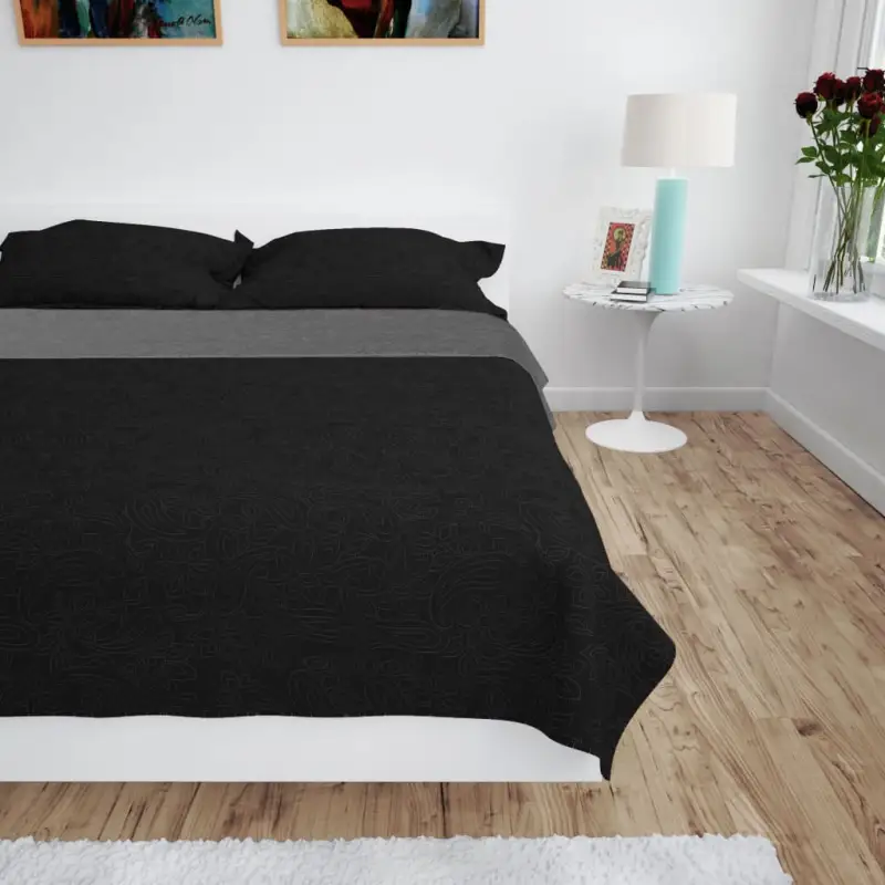 Dekbed met gequilt bloemenontwerp voor warme en decoratieve slaapkamers