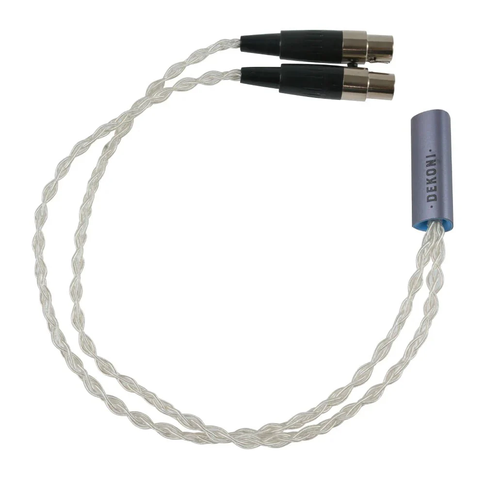 Dekoni Audio Ensemble Oversplit 4-pin Mini XLR Silver