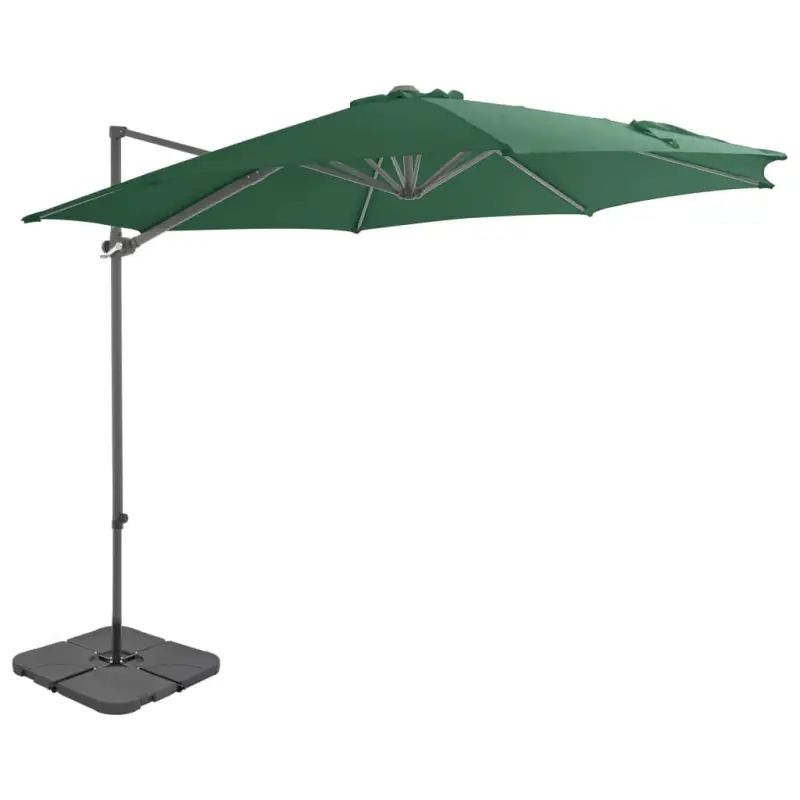 Draagbare voet parasol met uv-bestendig doek en aluminium frame