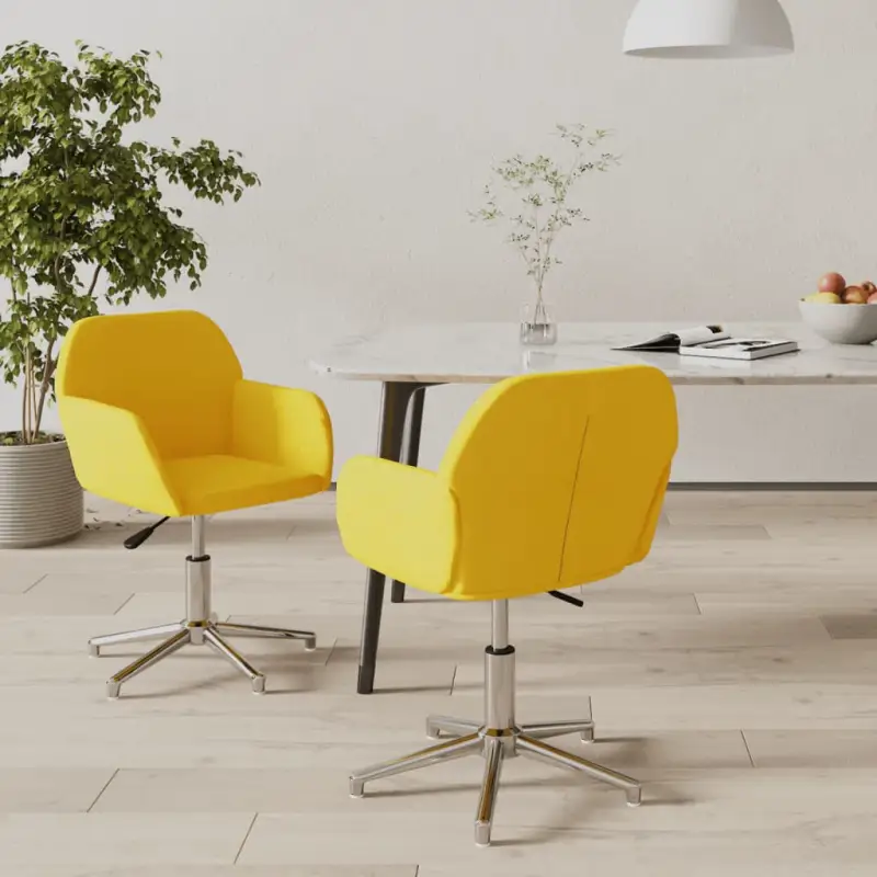 Draaibare Eetkamerstoelen met Elegant en Duurzaam Stoffenontwerp