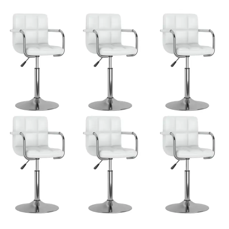 Draaibare Eetkamerstoelen met Modern Ontwerp en Kunstlederen Bekleding