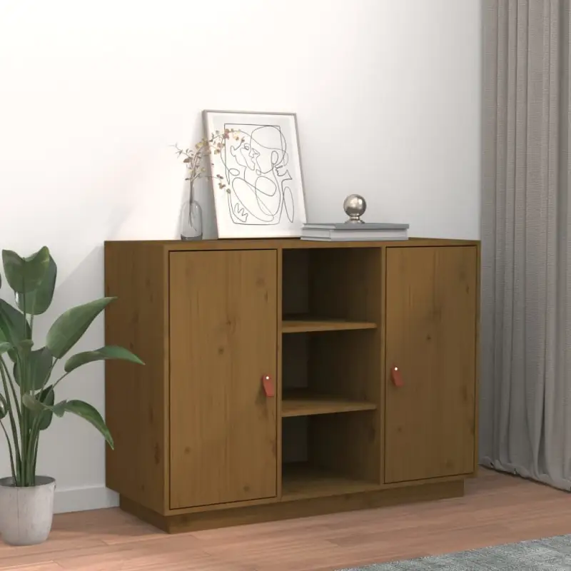 Dressoir beschikt over massief grenenhout voor een natuurlijke uitstraling