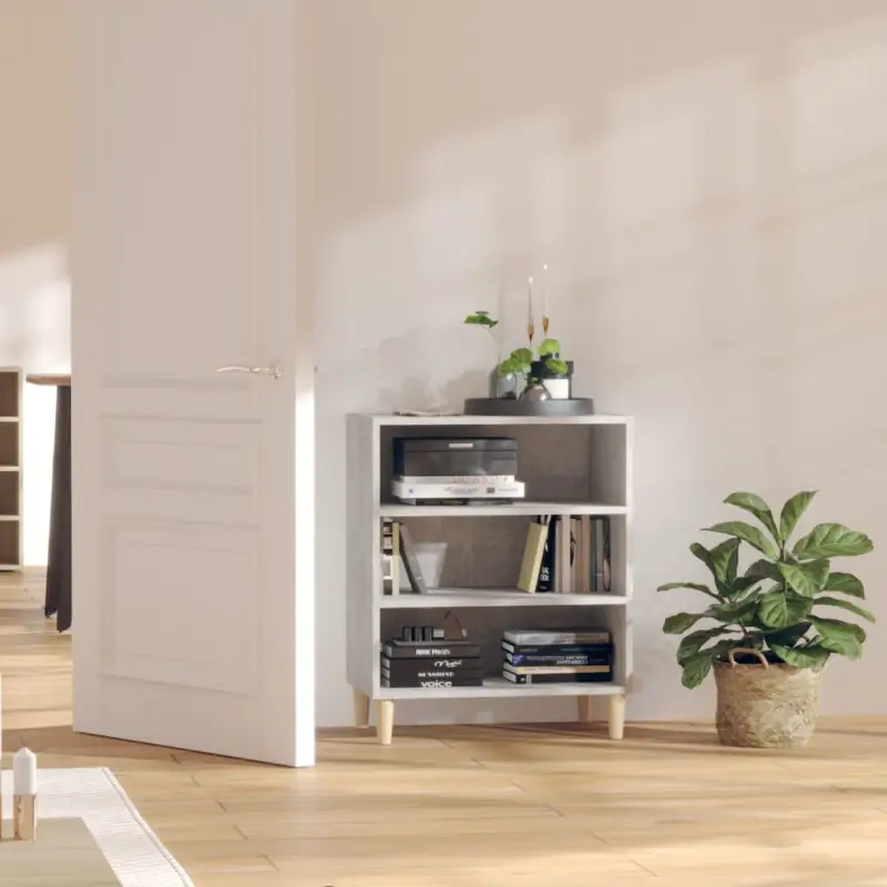 Dressoir met bewerkt hout en stabiele houten poten